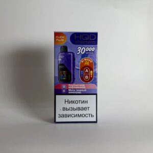 HQD Click plus 30000 Клубничное мороженое - Мята темный виноград
